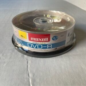 Maxell DVD-R Maxdata 4.7 GB Write Once Single Sided 15pk Up To 16X 2HRS SP Mode